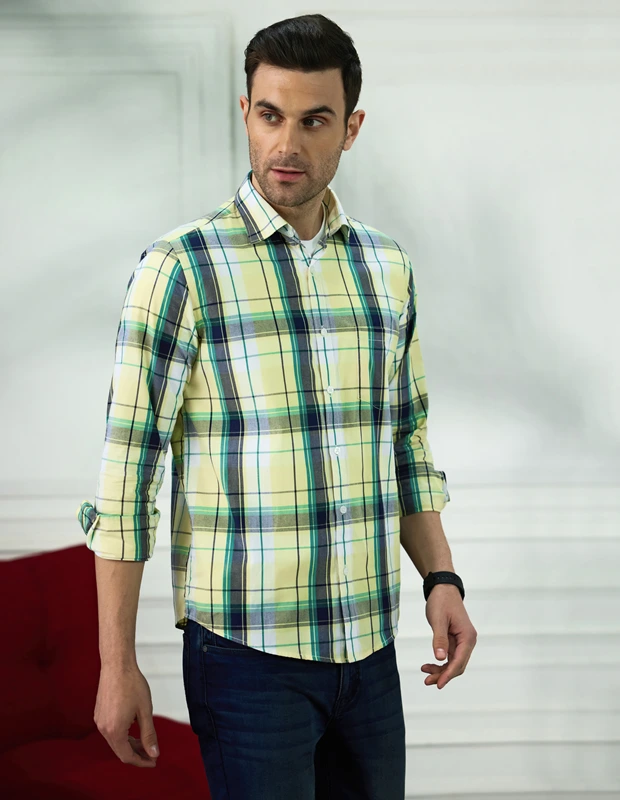 Sunflower Indigo Check Shirt